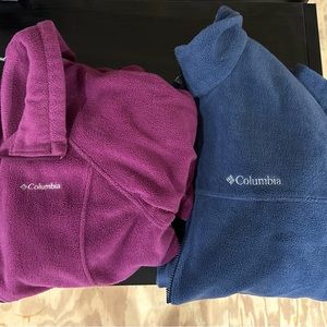 Lot bundle XL Columbia fleece jackets